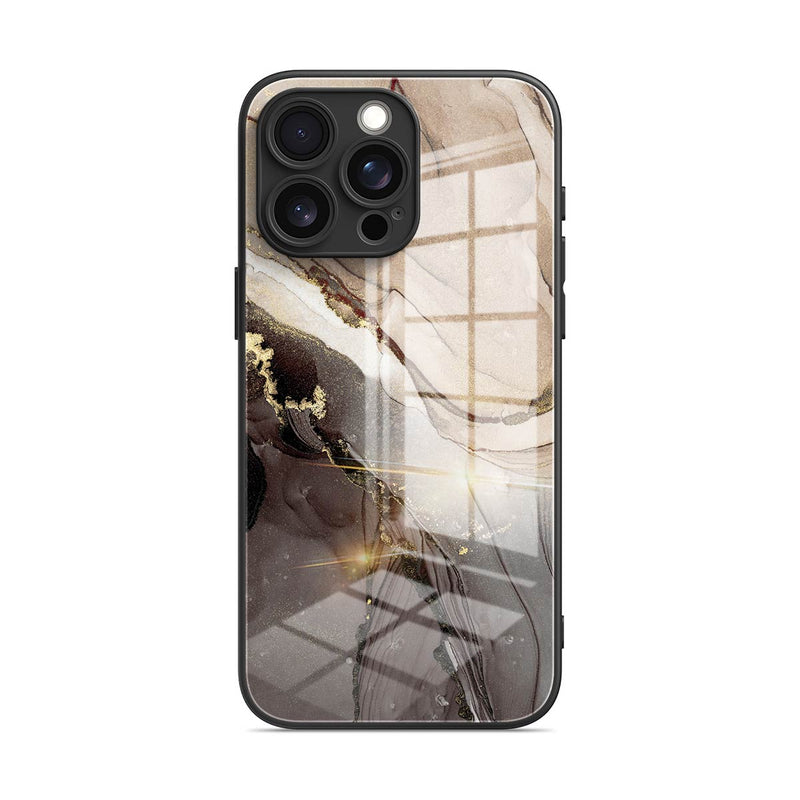 Elegant Brown - iPhone Glass Case
