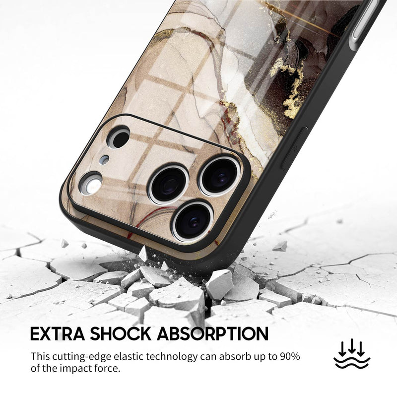 Elegant Brown - iPhone Glass Case
