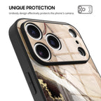 Elegant Brown - iPhone Glass Case