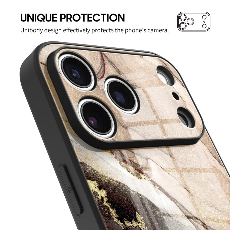 Elegant Brown - iPhone Glass Case