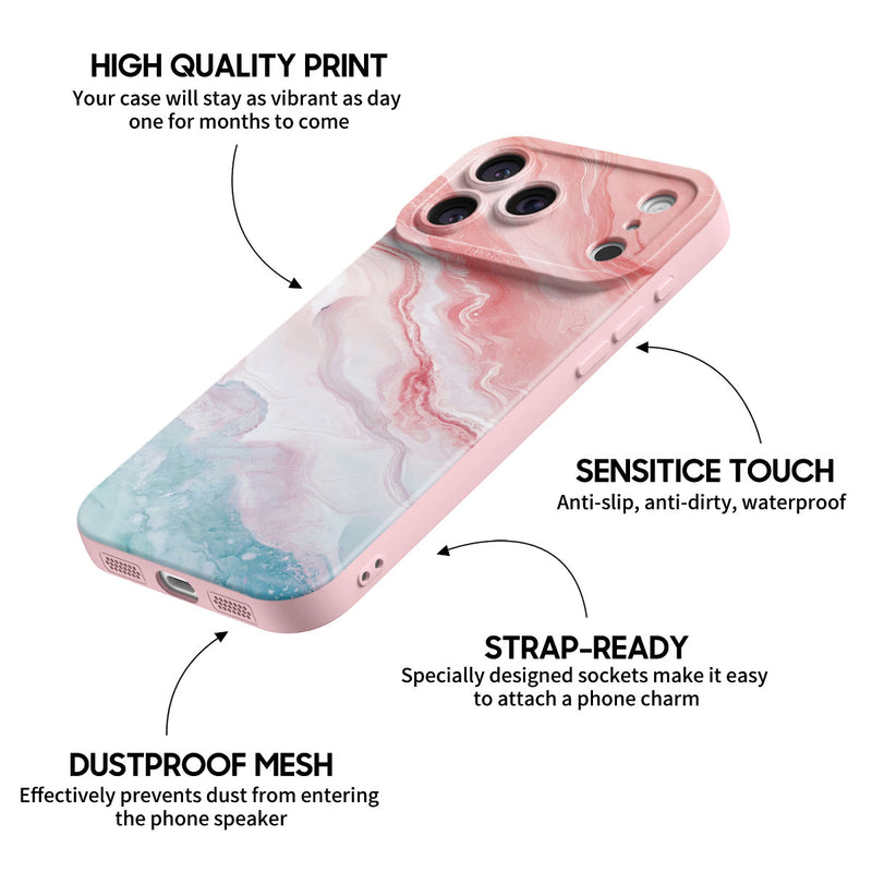 Peach Pink Jade - iPhone Silicone Case