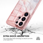 Peach Pink Jade - Samsung Glass Case