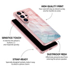 Peach Pink Jade - Samsung Glass Case