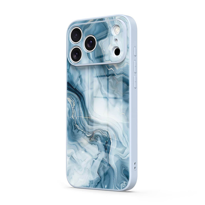 Ice Blue Jade - iPhone Glass Case