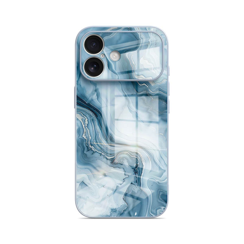 Ice Blue Jade - iPhone Glass Case