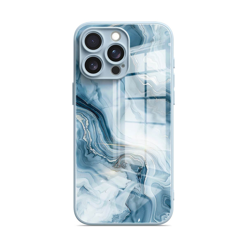 Ice Blue Jade - iPhone Glass Case