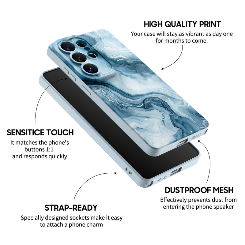 Ice Blue Jade - Samsung Silicone Case
