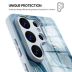 Ice Blue Jade - Samsung Glass Case