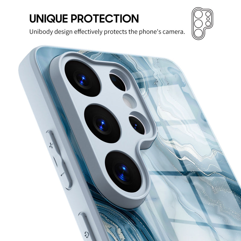 Ice Blue Jade - Samsung Glass Case