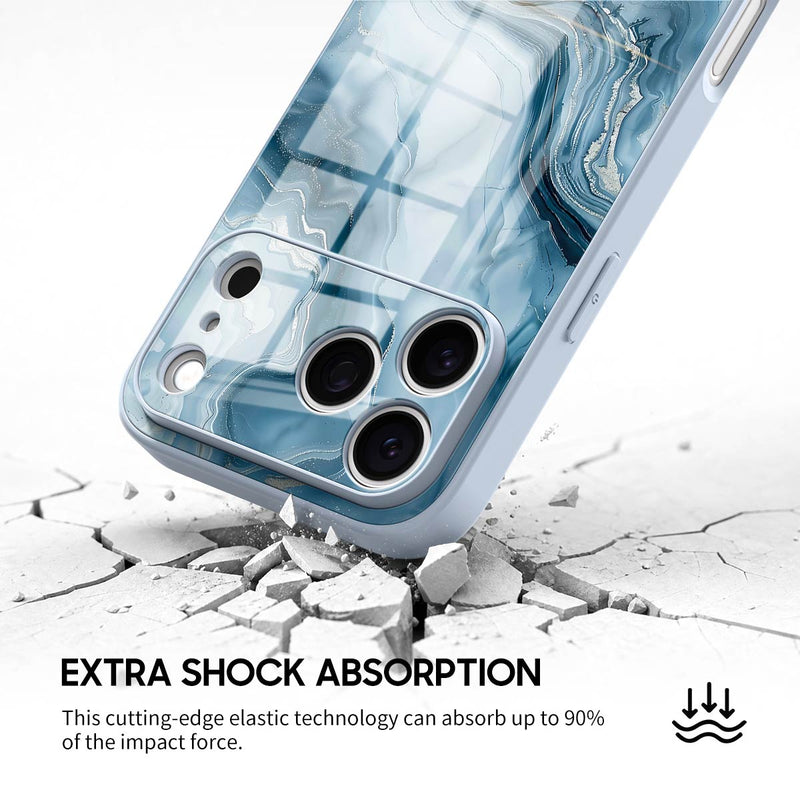 Ice Blue Jade - iPhone Glass Case