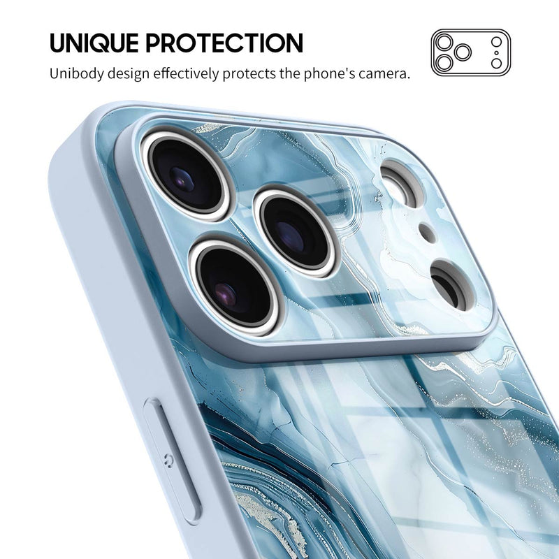 Ice Blue Jade - iPhone Glass Case