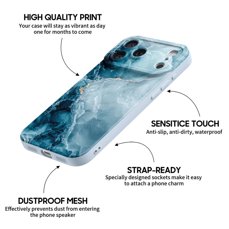 Ice Reef Blue - iPhone Silicone Case
