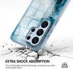 Ice Reef Blue - Samsung Glass Case