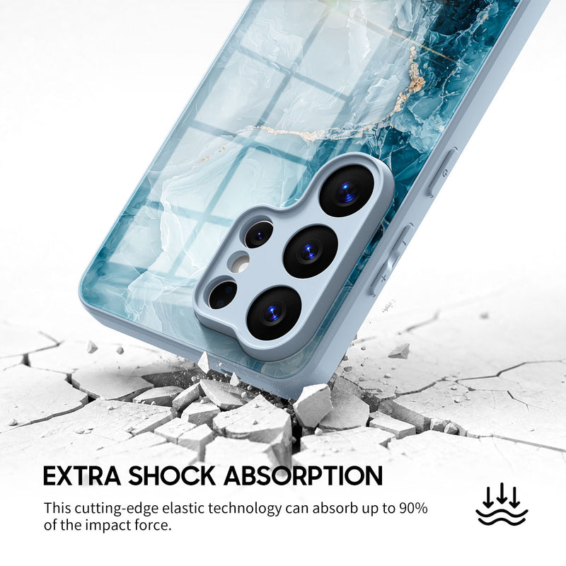 Ice Reef Blue - Samsung Glass Case