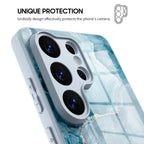Ice Reef Blue - Samsung Glass Case