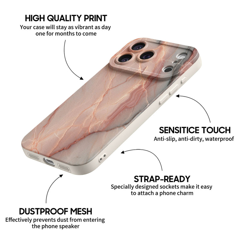 Elegant Rose Gold - iPhone Silicone Case