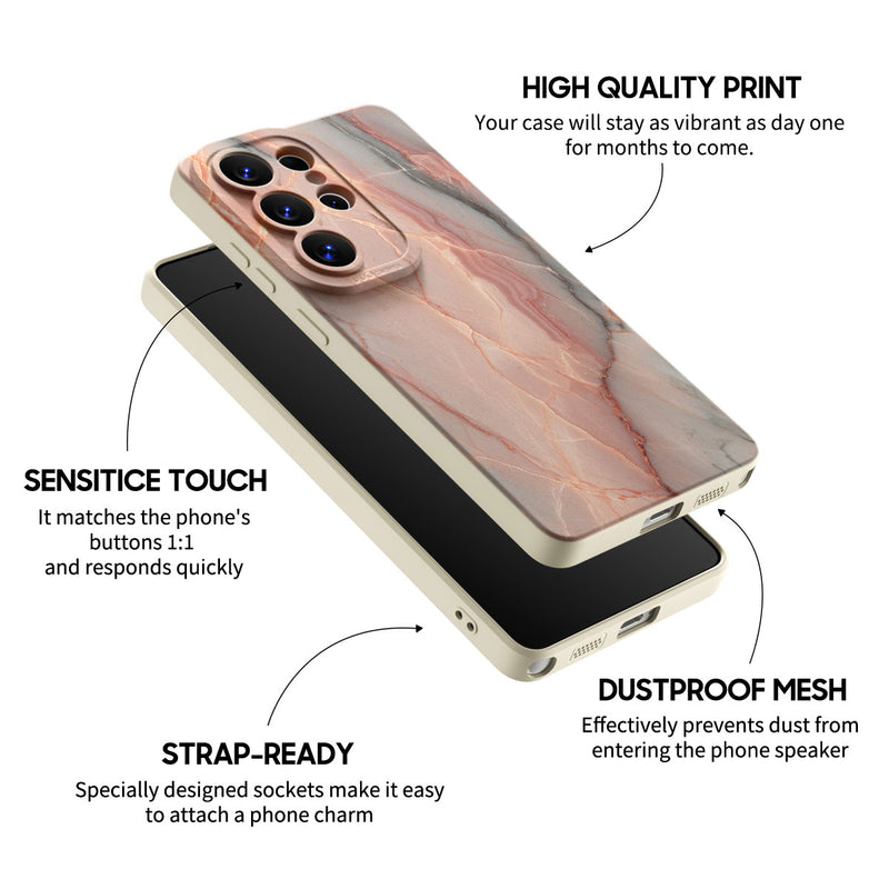 Elegant Rose Gold - Samsung Silicone Case