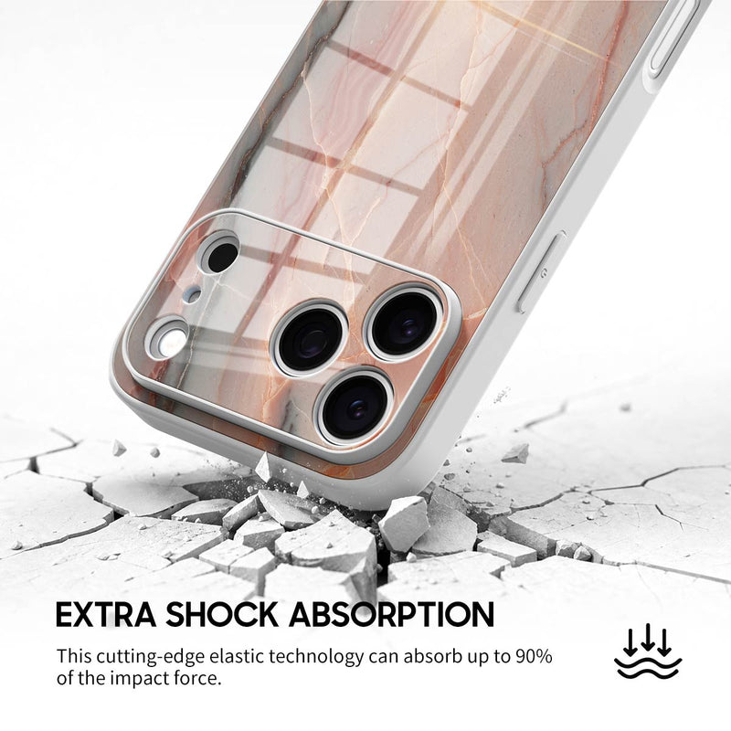 Elegant Rose Gold - iPhone Glass Case