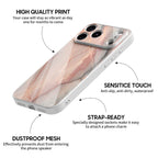Elegant Rose Gold - iPhone Glass Case