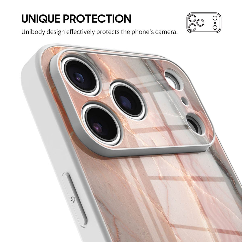 Elegant Rose Gold - iPhone Glass Case