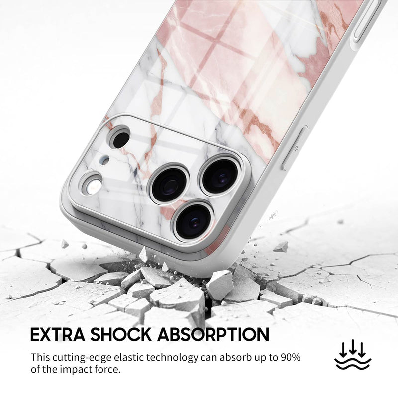 Pink White Jade - iPhone Glass Case
