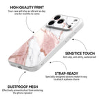 Pink White Jade - iPhone Glass Case