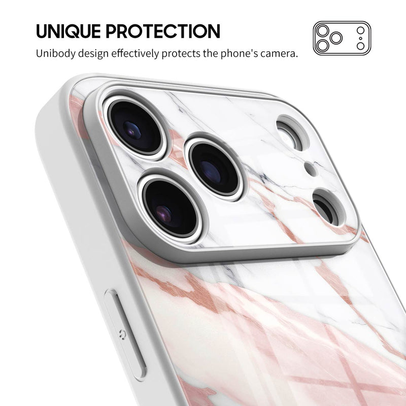 Pink White Jade - iPhone Glass Case