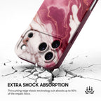 South Red Agate - iPhone Silicone Case