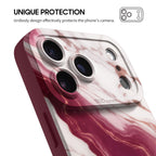 South Red Agate - iPhone Silicone Case