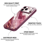 South Red Agate - iPhone Glass Case