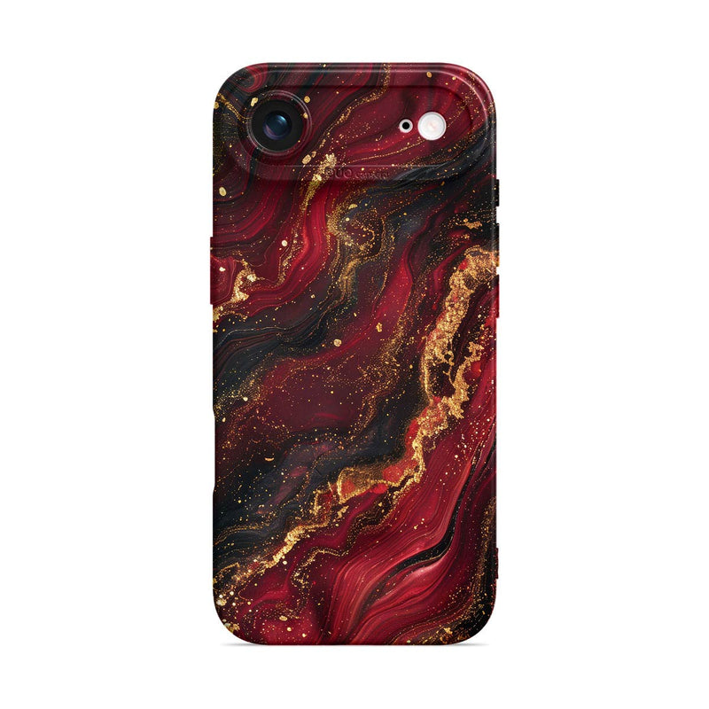 Dark Red Gilt - iPhone Silicone Case