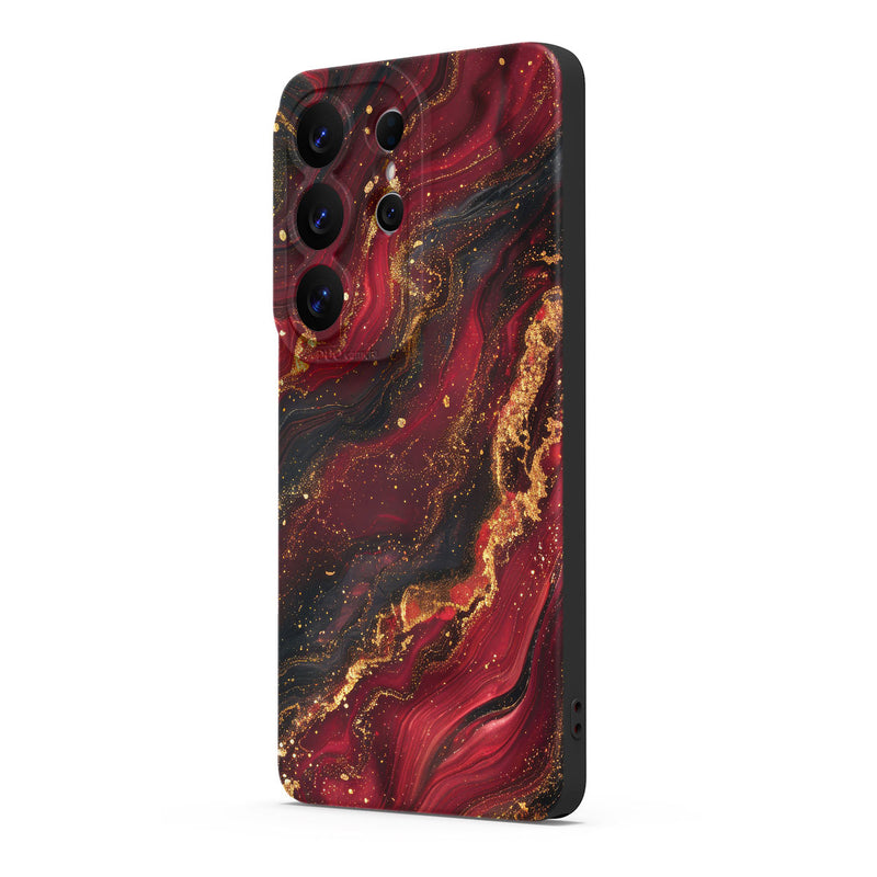 Dark Red Gilt - Samsung Silicone Case