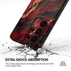 Dark Red Gilt - Samsung Silicone Case