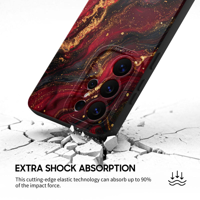 Dark Red Gilt - Samsung Silicone Case