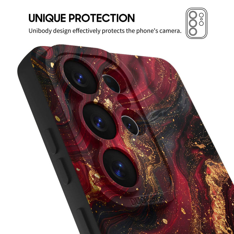 Dark Red Gilt - Samsung Silicone Case
