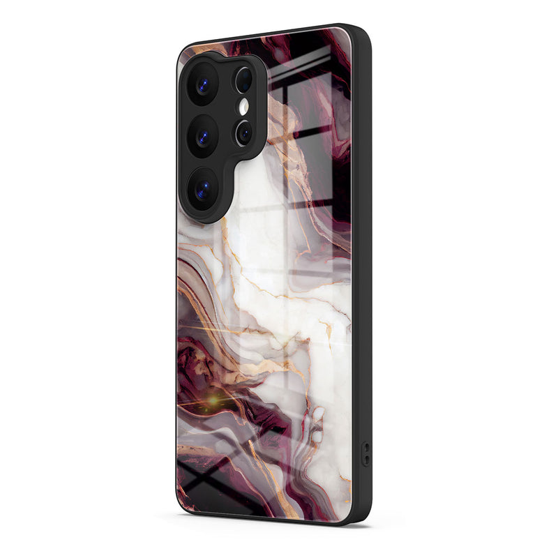 Gilded Plum Purple - Samsung Glass Case