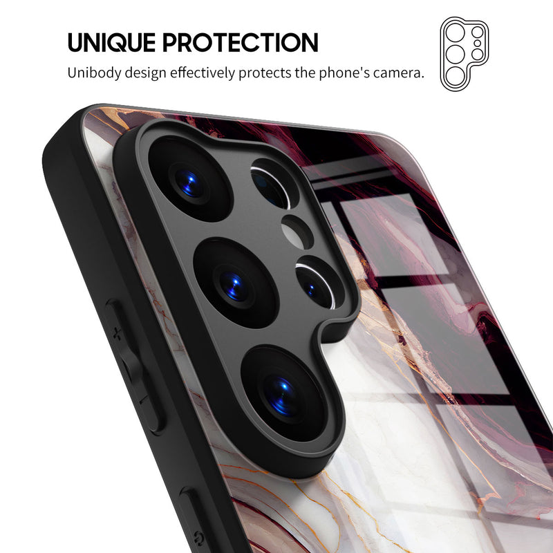 Gilded Plum Purple - Samsung Glass Case