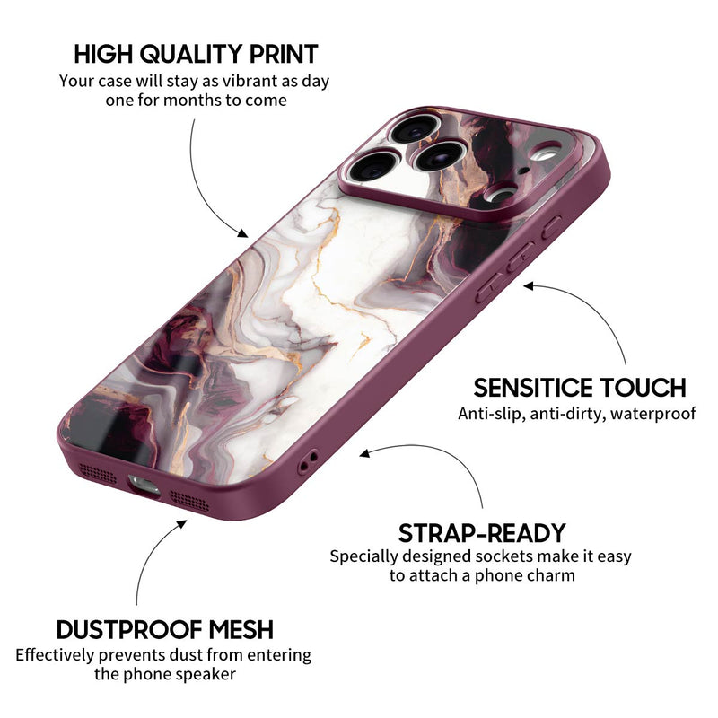 Gilded Plum Purple - iPhone Glass Case
