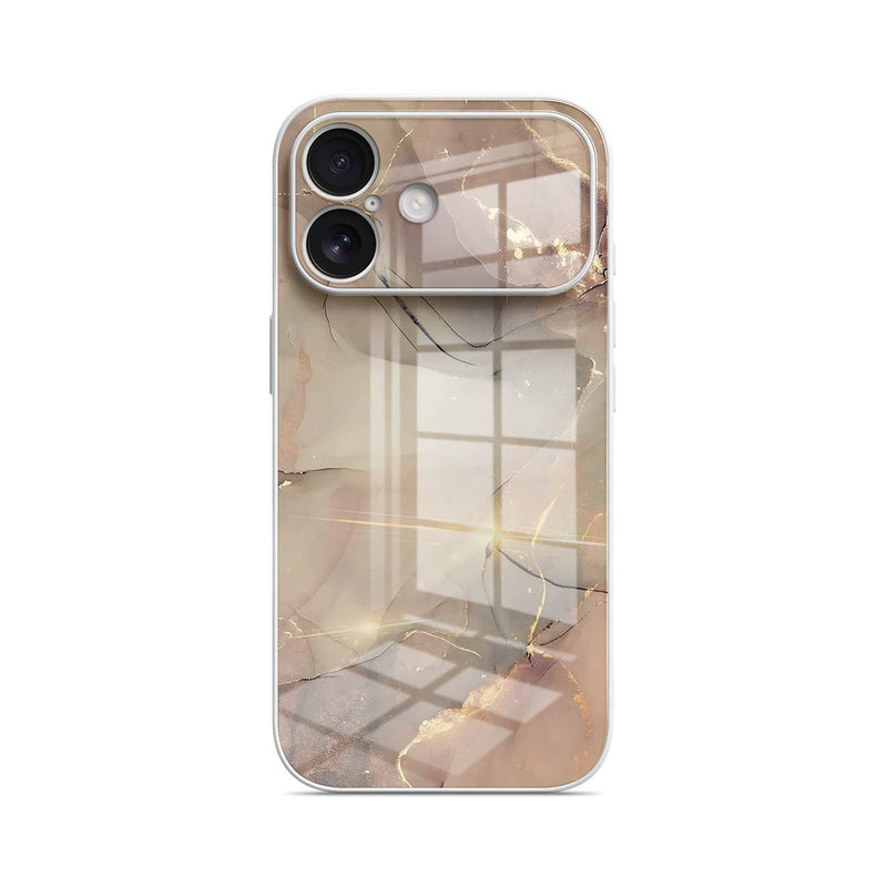 Elegant Brown - iPhone Glass Case