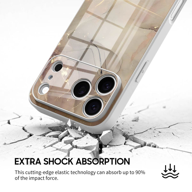 Elegant Brown - iPhone Glass Case