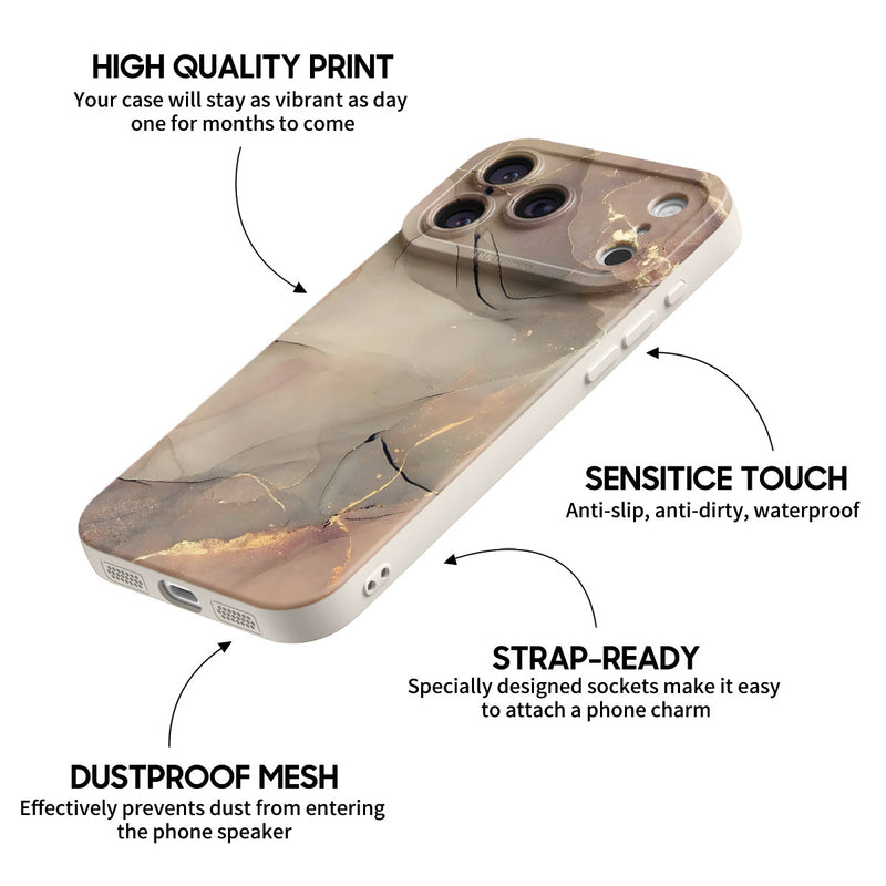 Elegant Brown - iPhone Silicone Case