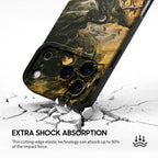 Obsidian Gold - iPhone Silicone Case