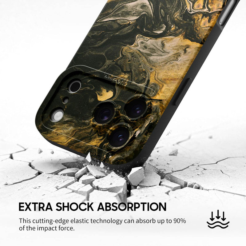 Obsidian Gold - iPhone Silicone Case