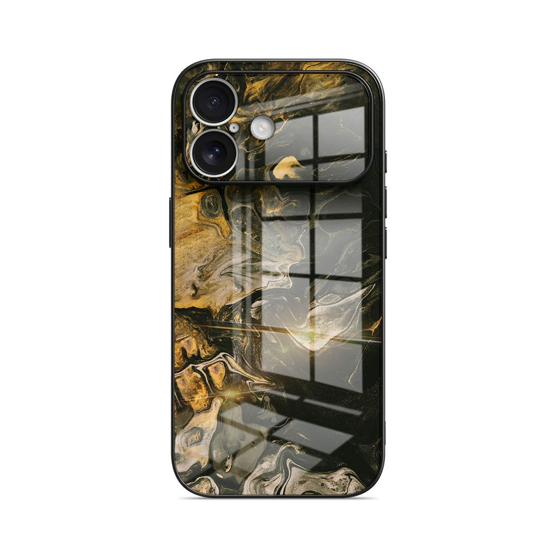 Obsidian Gold - iPhone Glass Case