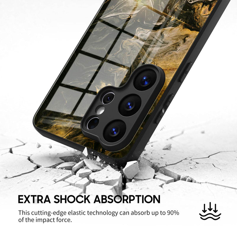 Obsidian Gold - Samsung Glass Case