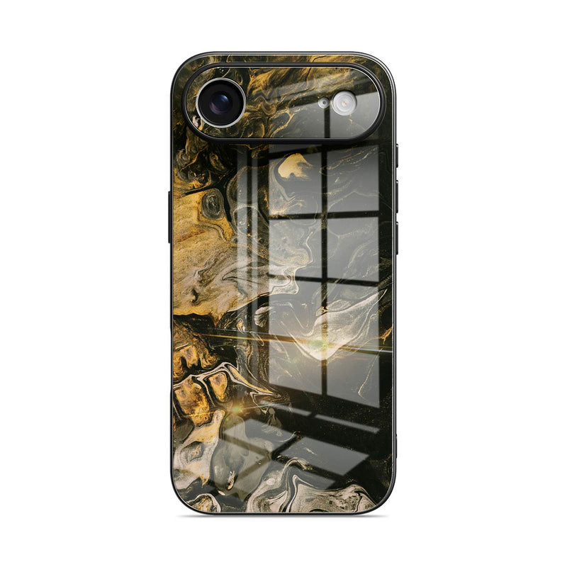 Obsidian Gold - iPhone Glass Case