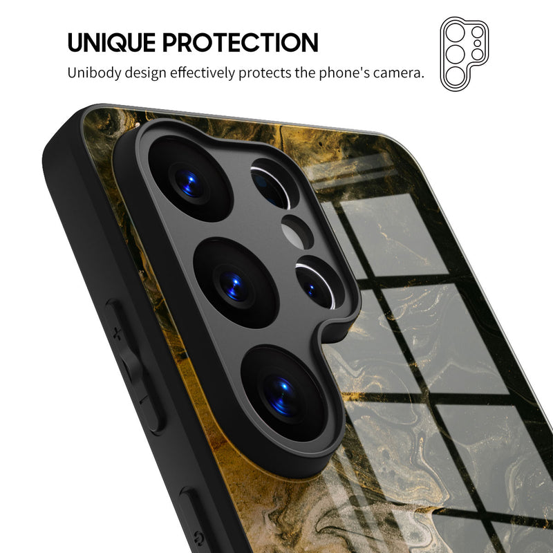 Obsidian Gold - Samsung Glass Case