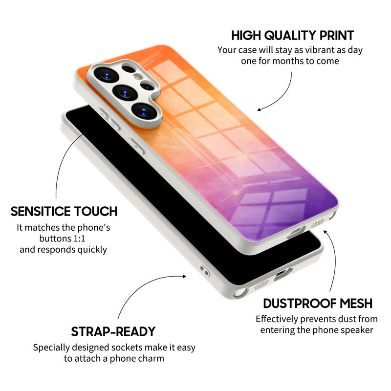 Sunset Color - Samsung Glass Case