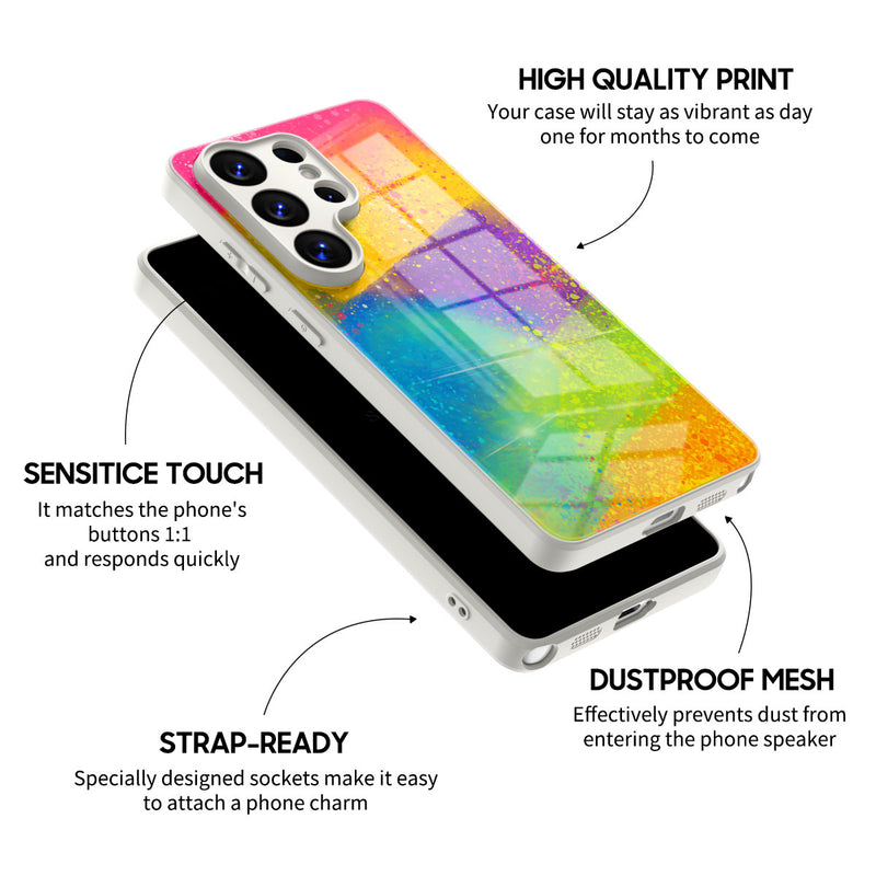 Rainbow Candy - Samsung Glass Case