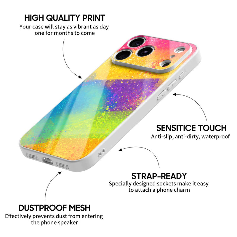 Rainbow Candy - iPhone Glass Case
